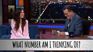 Sandra Bullock Takes The Colbert Questionert