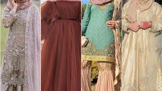 Wedding and partywear hijab style 2023 | wedding and partywear dresses with hijab ideas (part 2)