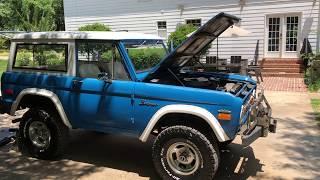 Early Ford Bronco Optima Battery box Wild Horses