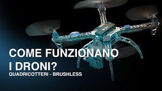 Come funzionano i droni? Quadricotteri - Brushless