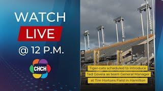 The Hamilton Tiger-Cats is scheduled to introduce the team's new General Manager at noon in Hamilton