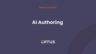 Platform Update: AI Authoring