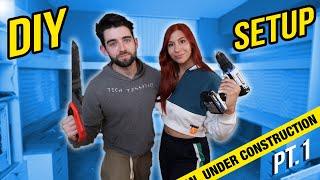 Ultimate DIY Gaming Setup Build w/ Brittnaynay3! - Pt.1