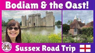 Bodiam Castle, Great Dixter House & Gardens - Sussex Road Trip   #oasthouse #americansinengland