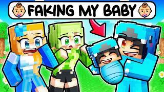 I Faked HAVING A BABY in Minecraft With Crazy Fan Girl and EX Girlfriend!