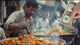 $1 SUPER CHEAP MUMBAI SLUM STREET FOOD + STREET WALK!!