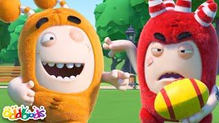 Football Rugby Challenge | Oddbods | Funny Cartoons for Kids | Moonbug Kids Express Yourself!