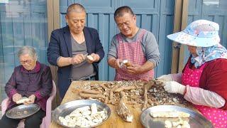 大兒子寄來壹箱野生山藥，阿胖嫂邊削皮邊抱怨，炖大鵝實在太香了