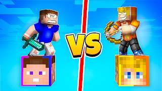  ЭПИЧНАЯ БИТВА ! ВЛАДУС vs ТУМКА Лаки Блок в Майнкрафт ! Minecraft