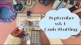 Weekly Cash Stuffing - Sept wk 1 | $425 | Aussie Cash Stuffing | Debt Journey | Budgeting