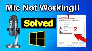 Headset mic not working on windows 10 [Fix]