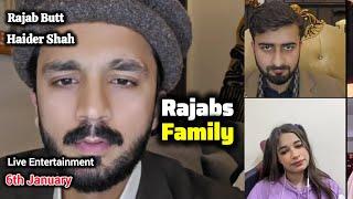 Rajab Butt l and Haider Live 6th Jan 25 #youtubelive #rajabsfamily #bigfun #patloo