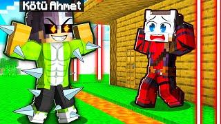 KÖTÜ AHMET vs GÜVENLİKLİ EV! (ÖLÜYORDUK!) - Minecraft