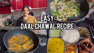 MAZAYDAAR DAAL CHAWAL PLATTER AUR LEHSAN CHUTNEY KI RECIPE