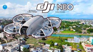 DJI NEO DRONE FOOTAGE | CUTTACK | COLOR GRADE | 4K DRONE FOOTAGE TOWN @filmmakerrabindradrone