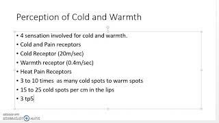 Thermoreceptors