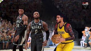 NBA2K25 ANDROID | BUCKS vs PACERS (NEW LINE UP & NEW CITY JERSEY) on NBA 2K25 JUMPMAN 17 