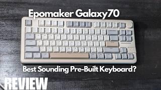 REVIEW: Epomaker Galaxy70 Mechanical Keyboard - Creamy & Thocky Sound? Premium All Metal Build!