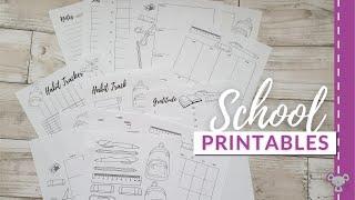 BULLET JOURNAL PRINTABLES | School Theme