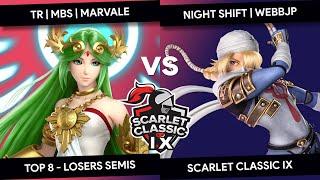 Scarlet Classic IX - Marvale (Palutena) vs WebbJP (Sheik) - Top 8 - Losers Semis