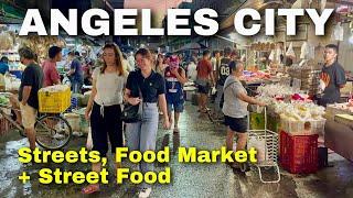 Walking Tour of ANGELES CITY’s Streets + Food Market and Street Food Scenes | Pampanga, Philippines