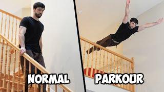 BEST OF Parkour vs Normal People In Real Life