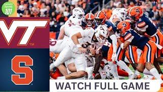 Virginia Tech vs  Syracuse Full Game 2024 College Football