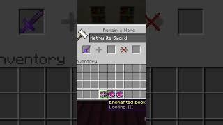 Best Sword Enchantments in Minecraft 1.19 #shorts