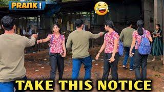 TAKE THIS NOTICE PRANK!! #prank #public