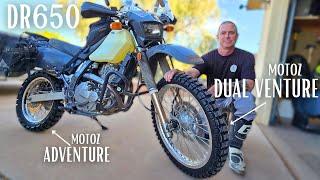 Motoz Tractionator Dual Venture & Adventure Tire Ride/Review - DR650