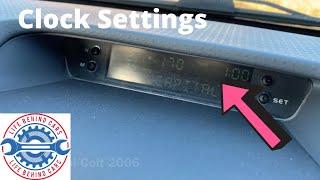 Mitsubishi Colt Clock Time Settings