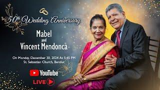 50 th Wedding Anniversary of Mabel and Vincent Mendonca