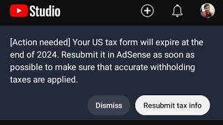 AdSense Us Tax Resubmit Tax Info 2024 || Tamil || Selva Tech