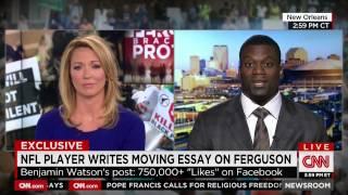 Benjamin Watson gets cut off on CNN proclaiming JESUS