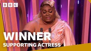 Da'vine Joy Randolph wins Supporting Actress  | BAFTA Film Awards 2024 - BBC