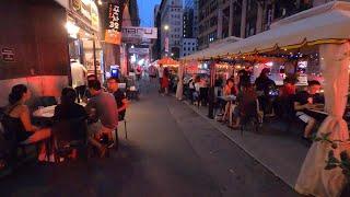 ⁴ᴷ⁶⁰ NYC Phase 3 Reopening : Walking Koreatown, Manhattan on Friday Night (July 17, 2020)