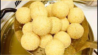 港式点心：迷你芝麻球，创业配方！How to make Mini Crispy Sesame Balls !