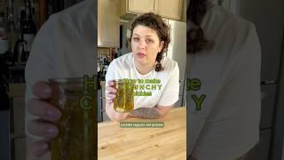 How to make the CRUNCHIEST pickles! #pickle #canning