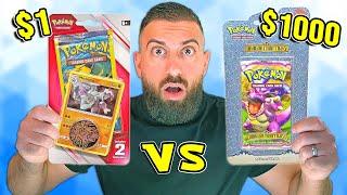 $1 Vs $1,000 Pokemon Blister Pack