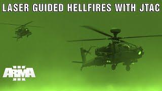 Hidden Jem In The AH64D Apache! | Laser Hellfire With JTAC | Arma 3