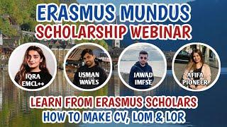 Erasmus Mundus Scholarship Webinar | Document Preparation for Erasmus Mundus