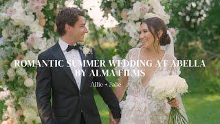 Romantic Summer Wedding at Abella by Alma Films - Allie + Jake