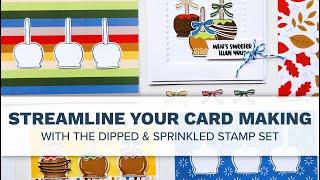 Streamline Your Card-Making: Mass Produce with the Dipped & Sprinkled Stamp Set