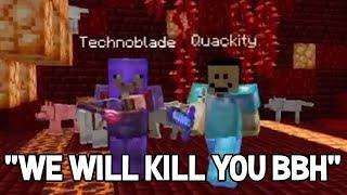 Technoblade and Quackity saves everyone from BadBoyHalo on DreamSMP