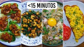 Cuatro platos rápidos en menos de 15 minutos (pt.5)