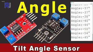 Measure  Tilt Angle using SCA60C angle sensor - Robojax