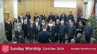 Bromley Temple Salvation Army  -  22nd December 2024, 'Hope in the Servant'