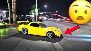 STUPIDLY LOW Cars SCRAPE Leaving RWB Car Meet!