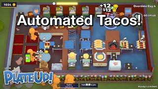 Solo Day 1 to Auto Diner Tacos on OT4 - Automation - PlateUp!