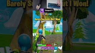 Barely Survived But I Won! #Fortnite #ClutchVictory #LowHP #VictoryRoyale #FortniteShorts